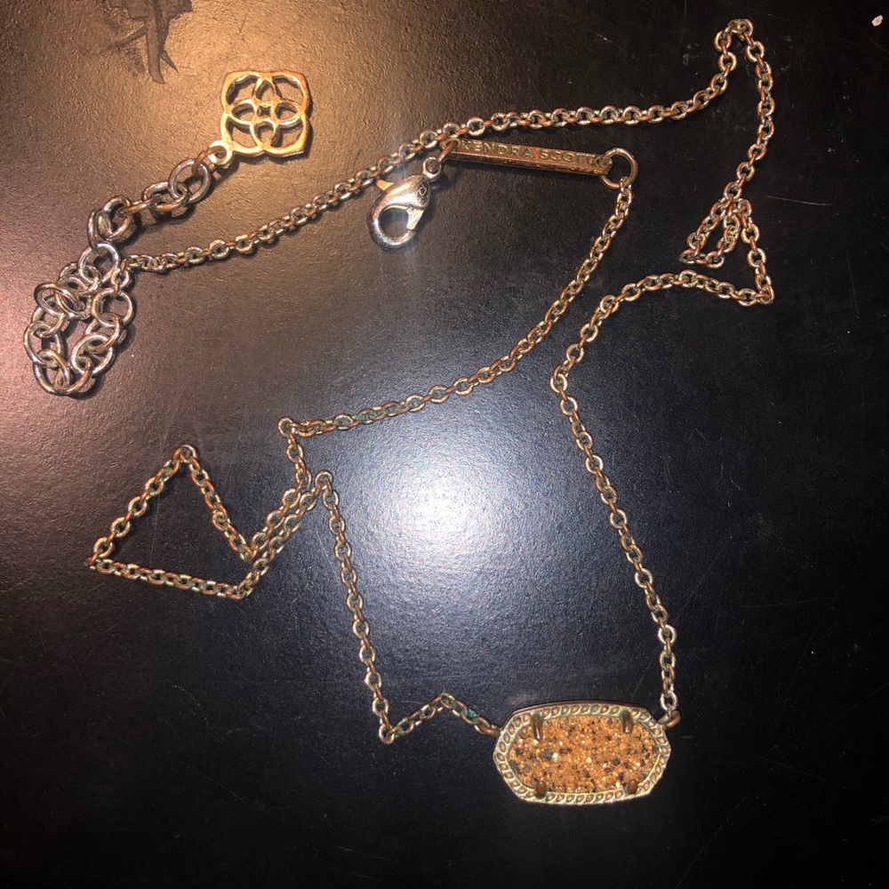 Kendra Scott Druzy Gold Necklace